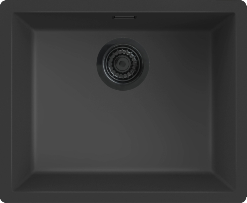 Reginox Messina 50, гранитная мойка заподлицо, цвет черный неро, R40263
