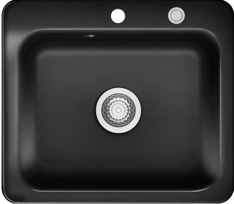 Systemceram KeraDomo JUNA 57 F värvis Nero (läikiv), 5-aastase garantiiga