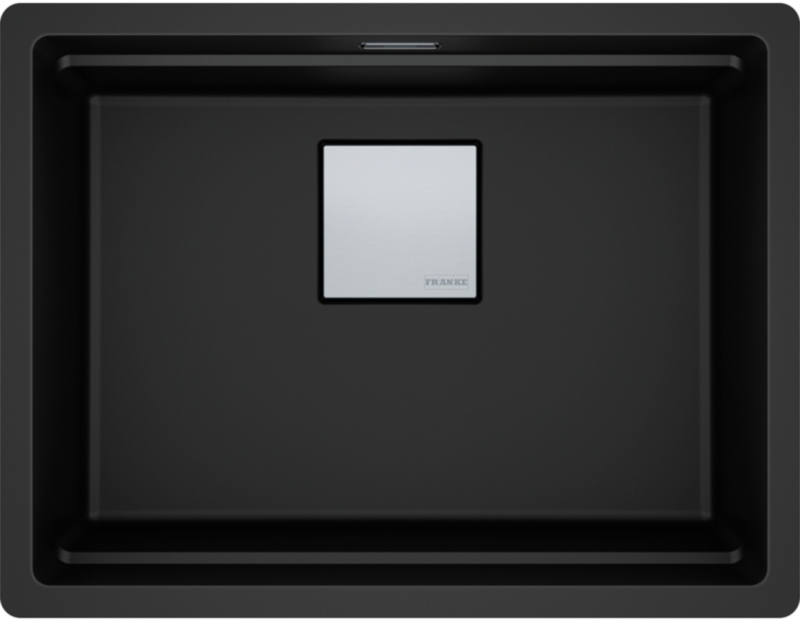 Franke Kubus 2 Pro KNG PRO 210-53, Fragranite, värvus Must Matt, flush, 135.0747.291