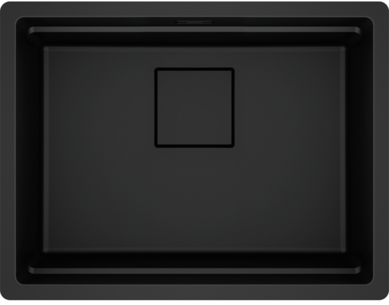 Franke Kubus 2 Pro KNG PRO 210-53, Fragranite, цвет Черный матовый - Коллекция Black, заподлицо, 135.0747.298