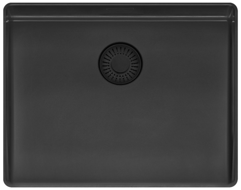 Reginox New York Slim 50 x 40 L (OKG) Comfort, roostevabast terasest valamu, värvus mattmust, R39977