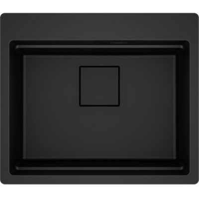 Franke Kubus 2 Pro KNG PRO 210-53 A, Fragranite, цвет Черный матовый — коллекция Black, заподлицо, 135.0747.297