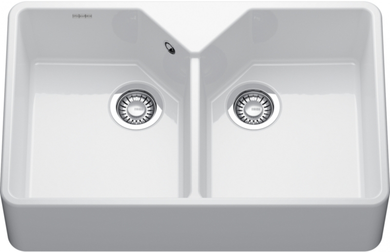 Franke Belfast BFK 720-36-36, Fraceram ceramic sink module, color Glacier glossy, 130.0748.974