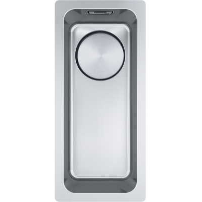 Мойка Franke Mythos MYX 110-16, встраиваемая под столешницу, нержавеющая сталь, встроенный слив, кнопочный эксцентрик, 122.0627.021