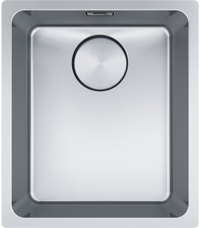 Franke Mythos MYX 110-34 roostevabast terasest valamu all, integreeritud äravool, 122.0625.056