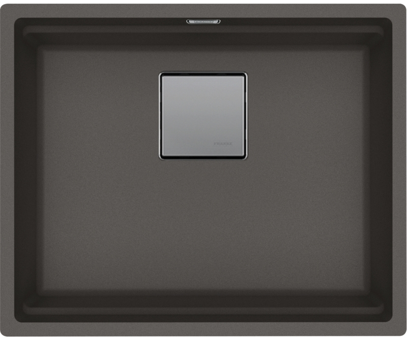 Franke Kubus 2 KNG 110-52 Fragranit+ сланцево-серый, раковина под столешницу 60см, 125.0715.491