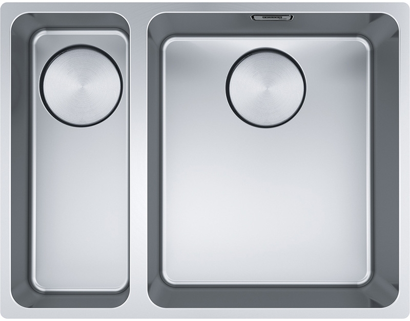 Мойка Franke Mythos MYX 160-34-16, встраиваемая под столешницу, нержавеющая сталь, встроенный слив, 122.0625.059