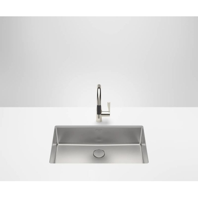 Dornbrachti ühe valamu alus, harjatud roostevaba teras, 71 x 40 cm, 38710004-86