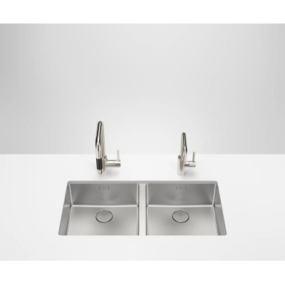 Dornbrachti topeltvalamu alus, harjatud roostevaba teras, 2 x 40 x 40 cm, 38240004-86