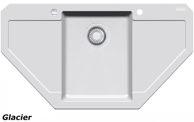 Franke Maris MRG 612-E, Fragranit+, nuppklapp, värvus Glacier, 114.0477.553