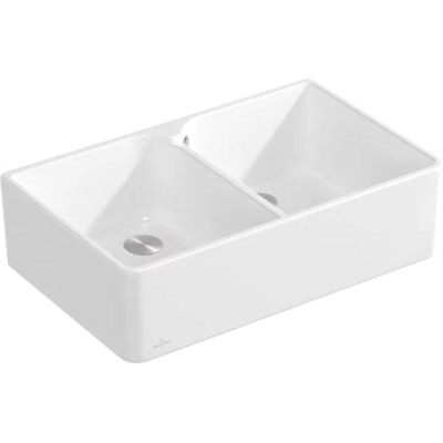 Villeroy &amp; Boch sink 80 X double bowl, color RW Stone White, Classicline