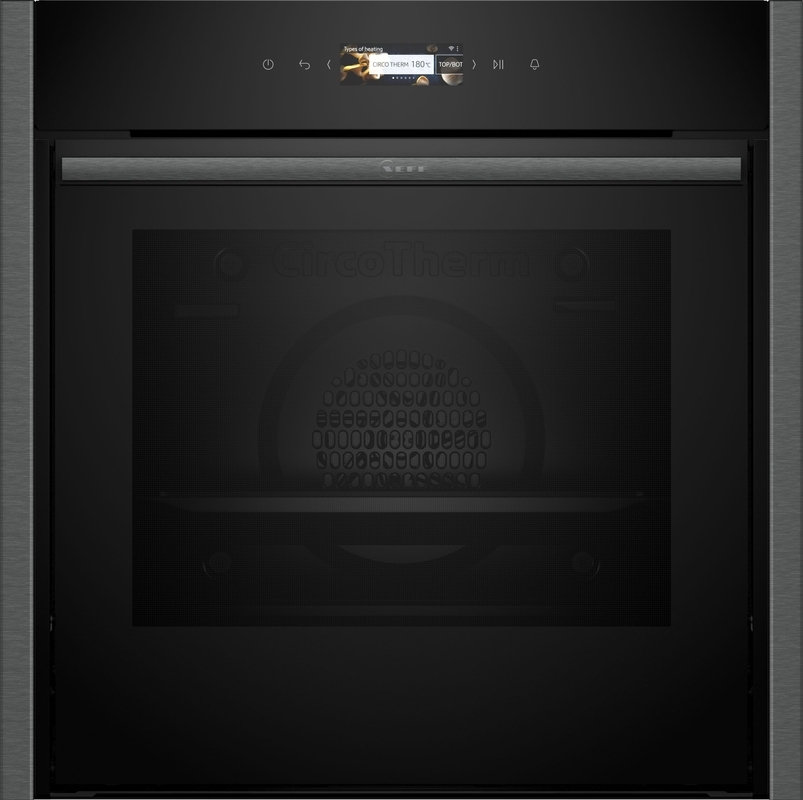 Neff B54CR71G0, built-in oven with Circo Therm and pyrolysis, Graphite Grey, EEK: A+, WITH 7 YEAR WARRANTY