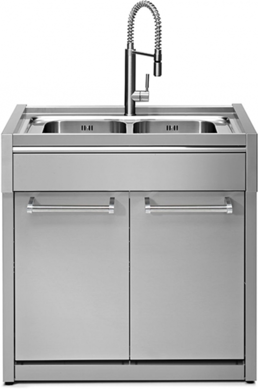 Steel Genesi Modular System, модуль мойки, 90 см, нержавеющая сталь, GQ9S-L2SS, с гарантией 5 лет!