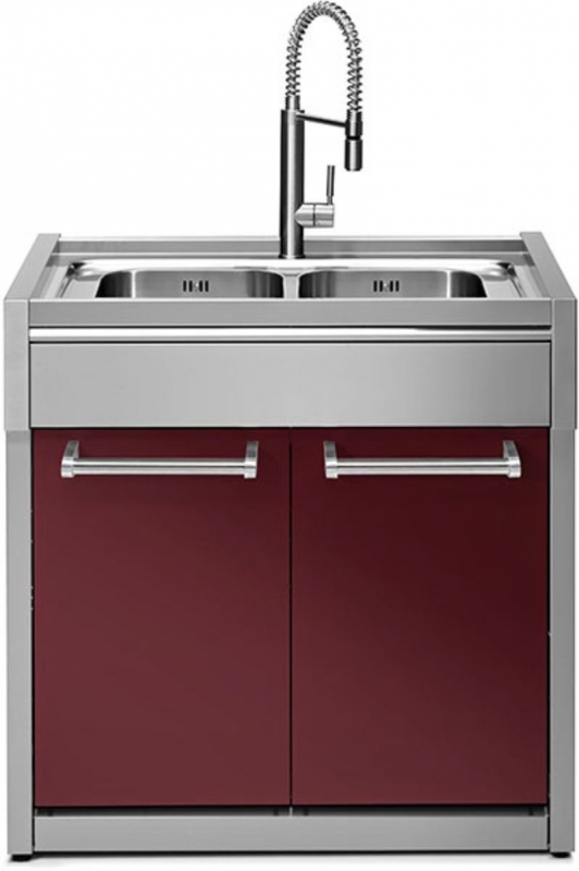Steel Genesi Modular System, модуль мойки, 90 см, Бордо, GQ9S-L2BR, с гарантией 5 лет!