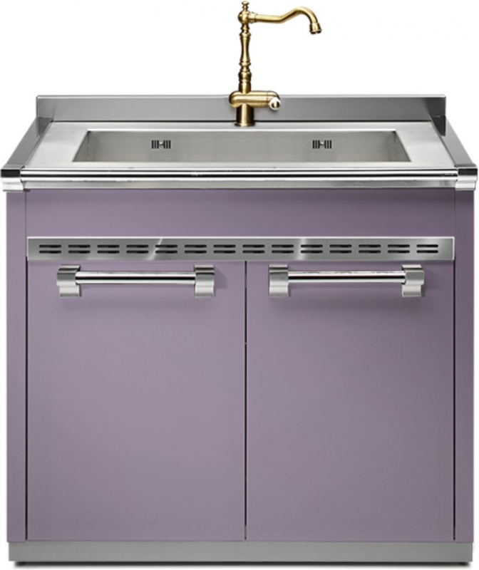 Стальная модульная система Ascot, модуль мойки, 90 см, Ametista, A9S-L1GAA, с гарантией 5 лет!