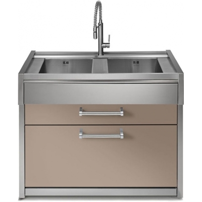 Steel Genesi Modular System, sink module, 120 cm, Sabbia, GQ12C-L2SA, with 5 year guarantee!