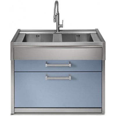 Steel Genesi Modular System, sink module, 120 cm, Celeste, GQ12C-L2CE, with 5 year guarantee!