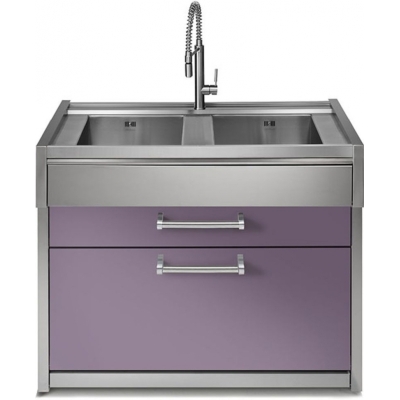 Steel Genesi Modular System, sink module, 120 cm, Ametista, GQ12C-L2AA, with 5 year guarantee!