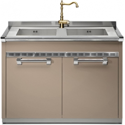 Steel Ascot Modular System, sink module, 120 cm, Sabbia, A12S-L2SA, with 5 year guarantee!