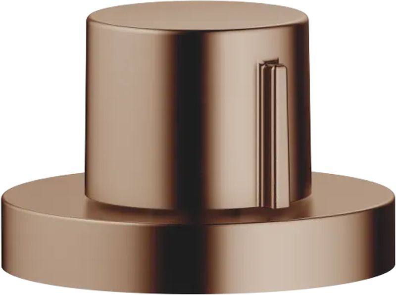 Dornbracht eccentric actuation with round rosette, with rotary knob, brushed bronze, 10710970-42