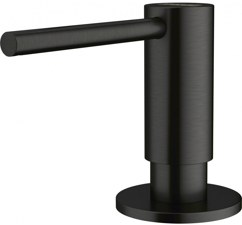 Дозатор жидкости для мытья посуды Franke Atlas, нержавеющая сталь, индустриальный черный, 112.0717.102