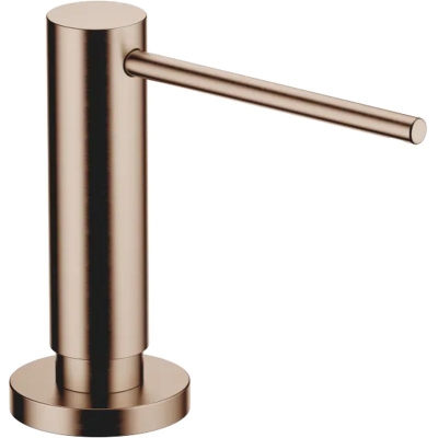 Dornbracht built-in dishwashing liquid dispenser, with round rosette, brushed bronze, 82444970-42