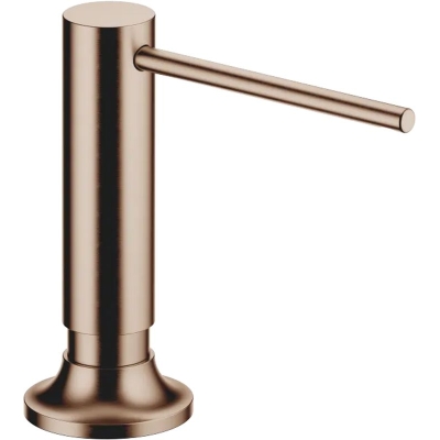 Dornbracht Vaia built-in dishwashing liquid dispenser, with round rosette, brushed bronze, 82434809-42