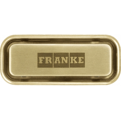 Franke overflow logo plate gold, 133.0630.111
