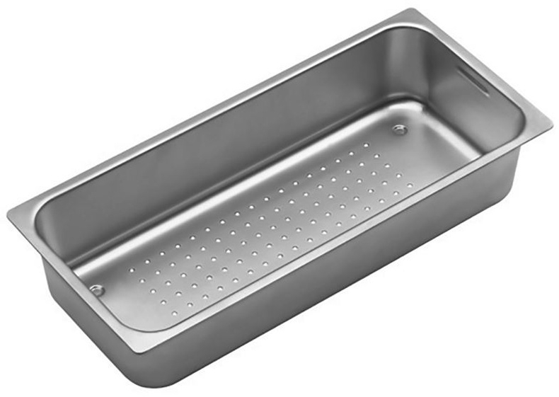 Dornbracht Suter leftover bowl perforated, polished stainless steel, 84800001-85