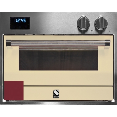 Steel Genesi 60x45, built-in pizza oven, color Bordeaux red, GFE6-PBR, with 5 year guarantee!