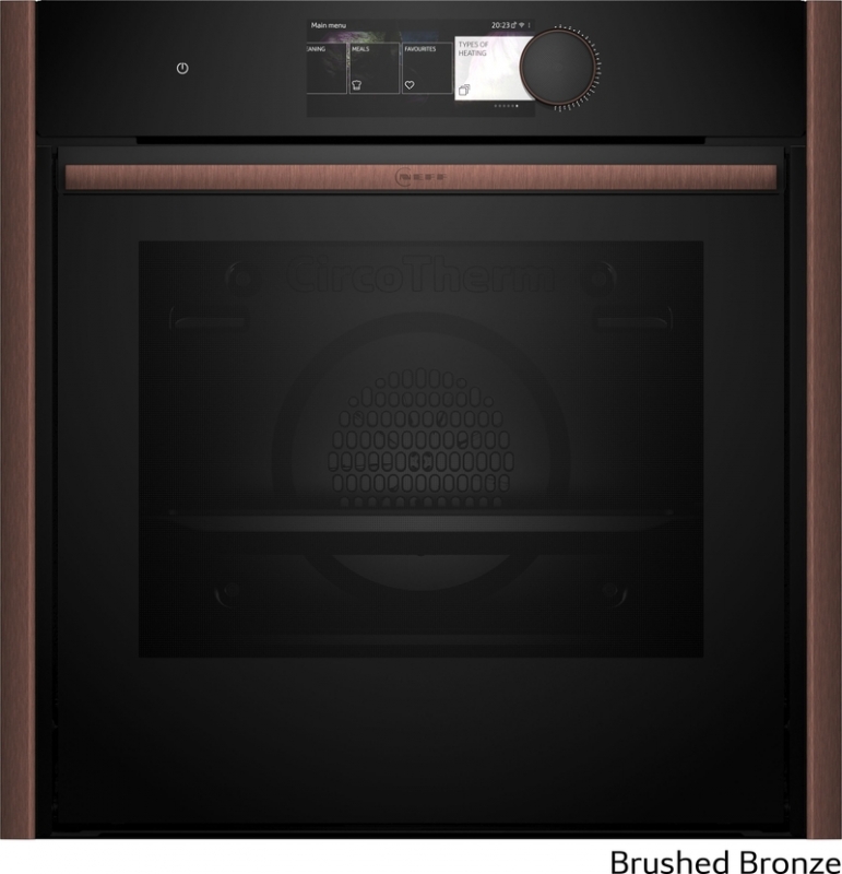 Neff B69CY7MY0, built-in oven with pyrolysis, brushed bronze Z9060BY0, EEK: A+, WITH 7 YEAR WARRANTY