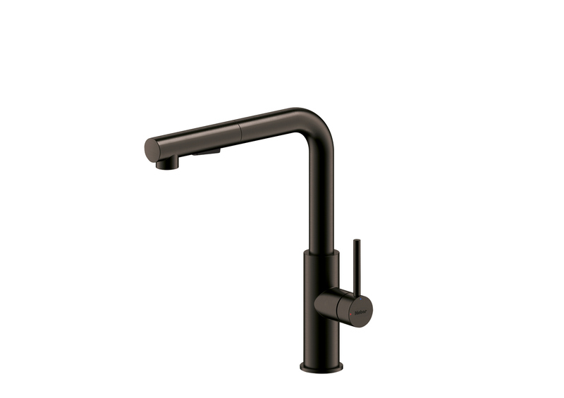 Naber SERVIZIO Namor® 4, gunmetal, high pressure, hose shower, single lever mixer, swiveling, 5025045