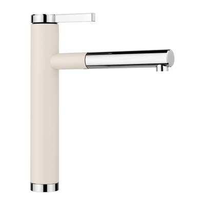 Üheosaline Blanco Linee-S Silgranit look, värvus pehme valge/kroom, 526957