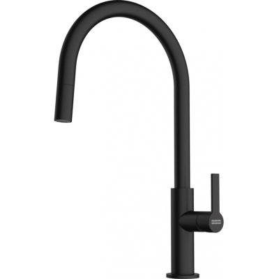 Franke Maris Slim J ühe hoova segisti, kõrgsurvetõmbetila, must matt, 115.0728.389