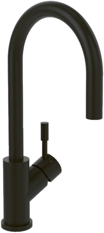 Villeroy &amp; Boch fitting Umbrella Flex, solid stainless steel, design Matt Black, 92540006