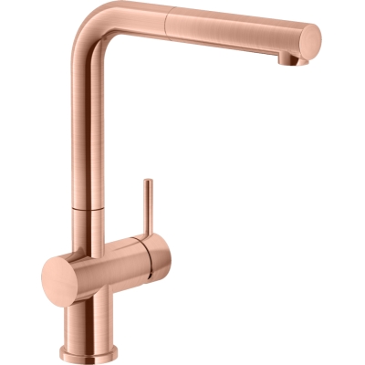 Systemceram KeraDomo SILA, ühe hoovaga segisti tõmbetilaga, kõrgsurve, 10502, värviline vask