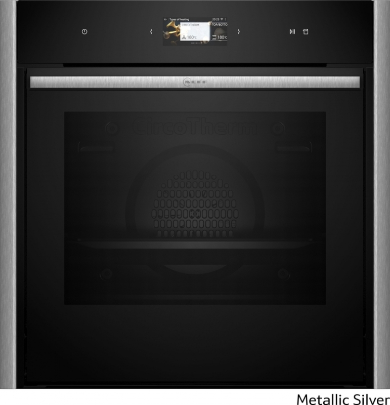 Neff B69FS3CY0, sisseehitatud ahi FullSteamiga, Metallic Silver Z9060MY0, EEK: A+, GARANTIIGA 7 AASTA