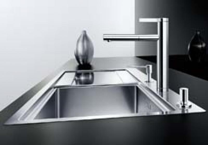 Single piece Blancolinee-S stainless steel satin high pressure, 517593