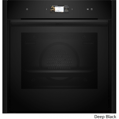 Neff B69FS3CY0, built-in oven with FullSteam, Deep Black Z9060DY0, EEK: A+, WITH 7 YEAR WARRANTY