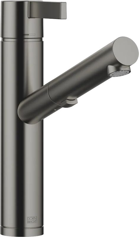 Dornbracht Eno Pull-Out, однорычажный смеситель с выдвижным изливом, высокое давление, матовая темная платина, 33876760-99
