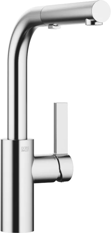Dornbracht Elio Pull-Out single lever mixer with pull-out spout, high pressure, brushed chrome (stainless steel look), 33871790-93