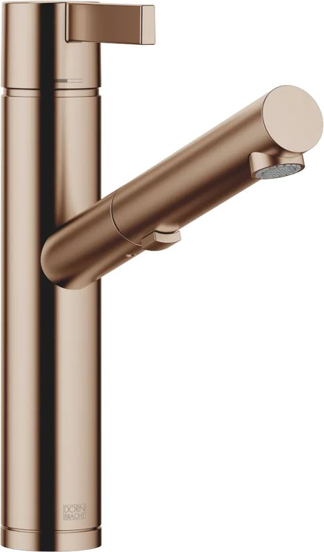 Смеситель Dornbracht Eno Pull-Out, однорычажный, с выдвижным изливом, высокое давление, матовая бронза, 33876760-42
