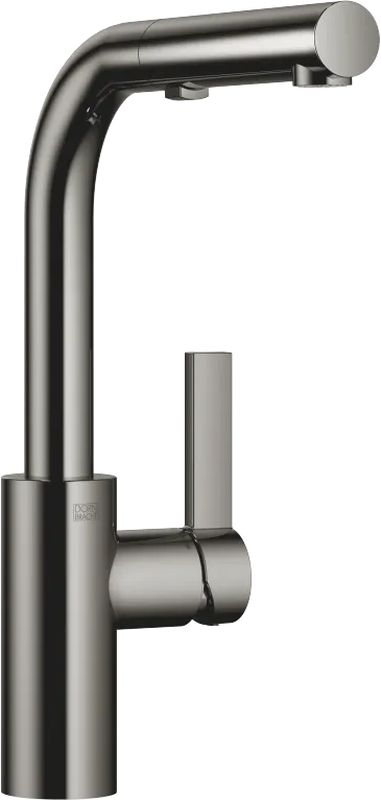 Dornbracht Elio ühe hoovaga väljatõmmatav mikser väljatõmmatava tilaga, kõrgsurve, tume kroom, 33871790-19