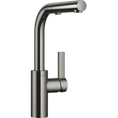 Dornbracht Elio ühe hoovaga väljatõmmatav mikser väljatõmmatava tilaga, kõrgsurve, tume kroom, 33871790-19