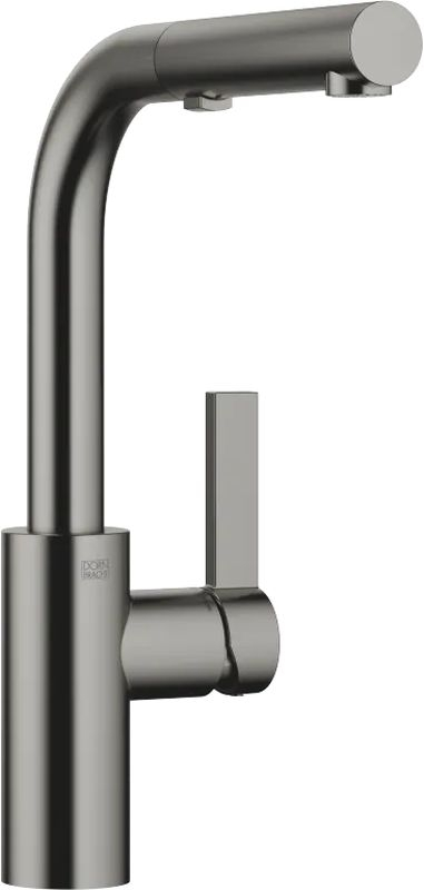 Dornbracht Elio Pull-Out single lever mixer with pull-out spout, high pressure, dark platinum brushed, 33871790-99
