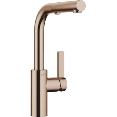 Dornbracht Elio ühe hoovaga väljatõmmatav mikser väljatõmmatava tilaga, kõrgsurve, harjatud pronks, 33871790-42