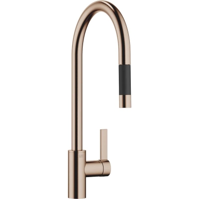 Dornbracht Tara Ultra allatõmmatav ühe hoovaga dušisegisti, kõrgsurve, harjatud pronks, 33870875-42