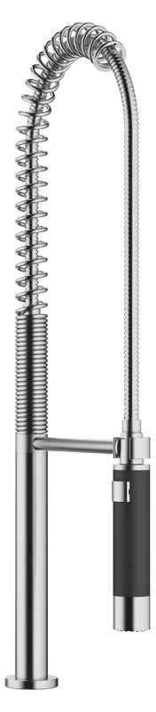 Dornbracht professionaalne dušikomplekt, liitmike tarvikud SERIES NEUTRAL, harjatud kroom (roostevabast terasest välimus), 27799970-93