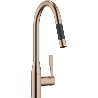 Dornbracht Sync allatõmmatav ühe hoova segisti dušifunktsiooniga, kõrgsurve, harjatud pronks, 33870895-42