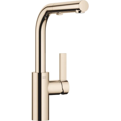 Dornbracht Elio ühe hoovaga väljatõmmatav mikser väljatõmmatava tilaga, kõrgsurve, šampanja, 33871790-47